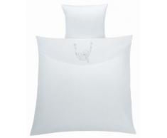 Urra 240-1064-05 - Biancheria da letto per culla e culla Schlummerland, dimensioni: 80 x 80 cm/35 x 40 cm, colore: Bianco