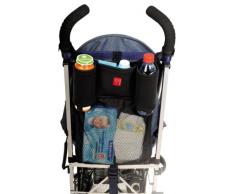 Kaiser 6575325 TOOGOO - Borsa a rete da carrozzina e passeggino, con supporto per 2 biberon o bottiglie