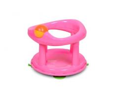 Safety 1st Seggiolino girevole per vasca da bagno e doccia, girello per il bagnetto girevole 360 gradi, con ventose di sicurezza, colore Rosa