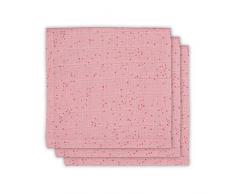 Jollein idrofilo asciugamano da viso, Face idrofilo, pois, fard rosa (3PACK), Face idrofilo, mini pois rosa (3PACK), di