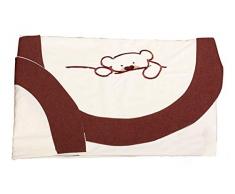 babyline 001018021 – Set di lenzuola da auto, Unisex, colore Cioccolato