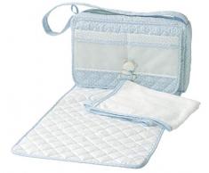 Filet - Borsa Nursery con Asciugamano per Fasciatoio - Azzurro