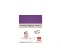 Schardt 13 851 74 - Lenzuolo con angoli elasticizzati in jersey, confezione doppia, colore: Lilla