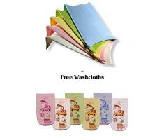 BlueberryShop - Seggiolino da bagno per neonati, in morbida spugna termica, con panno per la pulizia, colore: giallo