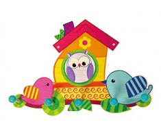 Hess 30298 - Giocattoli In Legno - Appendiabiti Da Parete - Uccelliera