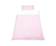 Pinolino 630389-7 - Federa e copripiumino per lettini, Vichy-Karo rosé