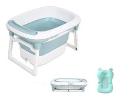 Babify - Vasca da bagno per bambini, pieghevole, con cuscino riduttore Aqua Plus, da 0 a 8 anni.