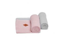 Fun with mum BAM-SWA-BLA-PAC-GRE-PIN - Coperta in bambù, 2 pezzi, multicolore