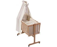 Easy Baby 480-83 - Sleeping Bear Set biancheria per lettino, colore: Beige