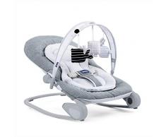 Hoopla Sdraietta Neonati, Sdraietta Confortevole con 4 Posizioni, Stimolante con Barra Gioco e Pendenti, Modulare e Compatta, Grigio (Titanium), 0 Mesi a 18 kg