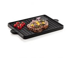 Genius - Piastra per Barbecue a 2 Lati, 29 x 22,5 cm, in ghisa
