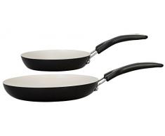 PRESTIGE 16596 Create-Set di padelle in Alluminio, 20 e 28 cm, Colore, Nero e Avorio