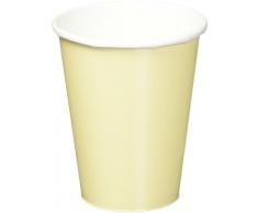 Amscan International 68015-57 - Bicchieri di carta da 255 ml, confezione da 20, colore: crema vaniglia