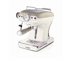 Ariete 1389 Caffè Espresso Vintage - Macchina per caffè Espresso per polvere o cialda ESE, in colore Beige pastello
