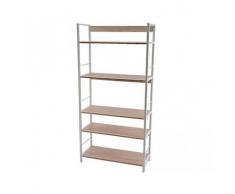 Scaffale 5 Rip.Legno/Ferro L74
