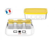 Seb YG500210 - Yogurtiera 2 con schermo LCD, 2 programmi automatici, per yogurt, 8 vasetti da formaggio, 1 l, ricettario incluso