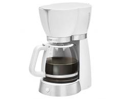 Clatronic KA 3689 macchina per caffè per 15 tazze, caraffa in vetro, antigoccia, Spegnimento Automatico, 1000 W, Bianco