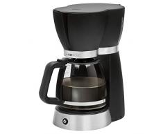 Clatronic KA 3689 macchina per caffè per 15 tazze, caraffa in vetro, antigoccia, Spegnimento Automatico, 1000 W, Nero