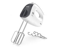 Imetec ST5 700 Sbattitore Elettrico, Fruste Extra Lunghe per Impasti Dolci e Panna Montata, Ganci Acciaio Inox per Impastare, 5 Velocità, Funzione Turbo, Design Ergonomico, 500 W