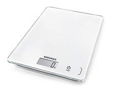 Soehnle Compact 300 Bilancia da Cucina, Vetro, Bianco