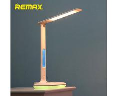 Remax Lampada LED Tavolo scrivania RL-E270 luci Mood RGB+termometro+Sveglia 6W, 6 W, Alluminio