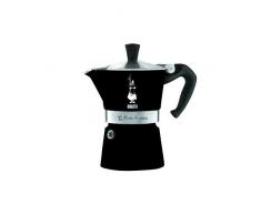 Bialetti Moka Express Black Caffettiera, Alluminio, 6 Tazze, Nero