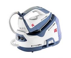 Di4 Jet Pressing – Ferro da Stiro con Caldaia, Doppio Sistema di Riscaldamento, 2850 W di Potenza, Colore Modello Italiano. Piastra Sliding Technology, Ceramica, Bianco e Blu