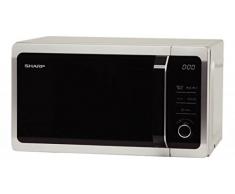Sharp R-652IN Forno a Microonde, 800 W, 20 Litri, Argento