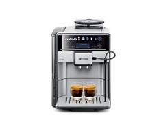 Siemens TE617503DE macchina per caffè automatica EQ.6 700, scelta diretta tramite il display con sensore, oneTouch DoupleCup, sensore di livello elettronico, in acciaio inox e colore grigio