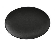Maxwell Williams Caviar Speckle - Piatto da portata, Porcellana, Nero , 35 cm