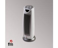 FM Calefacción TCT-2000 stufetta elettrica Stufetta con elettroventola Argento, Bianco 2000 W