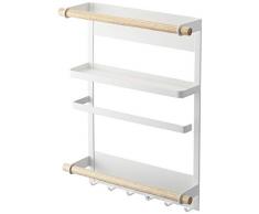 YAMAZAKI Tosca Scaffale da Cucina, Acciaio, Bianco