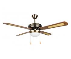 Hermanos Julian Martin – Ventilatore da soffitto 4 pale, 60 W, 130 cm, 3 V, con luce retrò Cf-62