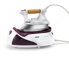 Ufesa PL1445 Ferro da Stiro con Caldaia, 600 W 0.7 L, Base in Alluminio Levigato, Manico in Sughero, Cavo Lungo di 1,8 m, 2400 W, 0.7 Litri, plastica