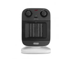 DeLonghi HFX60E20 Termoventilatore Ceramico Verticale, Bianco/Nero, 2000 W, Plastica