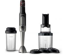 Philips Viva Collection HR2656/90 frullatore Frullatore ad immersione Nero, Acciaio spazzolato 800 W