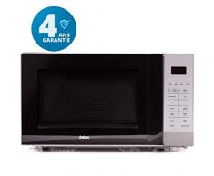BBK, 20MWG-736S/BS, Microonde con Grill, Grigio/Nero, 20 litri, 700 Watt