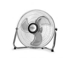 Orbegozo PW 1245 - Ventilatore industriale Power Fan con inclinazione orientabile, pale metalliche da 45 cm, 3 velocità di ventilazione, maniglia di trasporto, griglia di sicurezza, 80 W di potenza