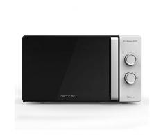 Cecotec - Microonde argentato, 23 l, 6 livelli, tecnologia 3DWave, 700 W, design elegante, rivestimento Ready2Clean per una facile pulizia, 23 litri