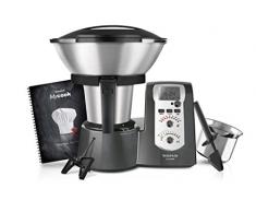Taurus Mycook Legend – Robot da cucina a induzione da 40 a 120 o C, analogico, include ricettario stampato con 250 ricette ricche 1600 W, nero