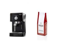 Gaggia Viva Style Macchina Caffè, 950 W, Plastica + Miscela Espresso Decaffeinato Macinato, 250 gr