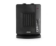 DeLonghi DCH7032 Termoventilatore Ceramico Verticale con 3 Livelli di Potenza, Nero