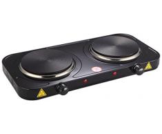 Ardes 2500 Fornello Elettrico Tikappa F2 in Acciaio Verniciato, W, Nero