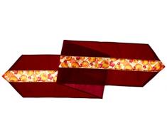 Beistle, 1 guida da tavolo decorativa, runner a tema autunnale con foglie, in tessuto, larghezza 30,5 cm x lunghezza 183 cm circa