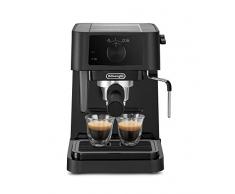 De’Longhi DeLonghi EC 230.BK-Portacoltelli Tradizionale con ugello per montalatte in Polvere, 15 Bar, 1,0 l, Nero, Plastica