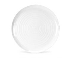 Portmeirion Home & Gifts CPW76809-X Piatto Rotondo, Porcellana, Bianco