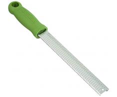 Microplane - Grattugia fine in acciaio INOX, serie Classic, per limoni, arance, spezie e parmigiano verde