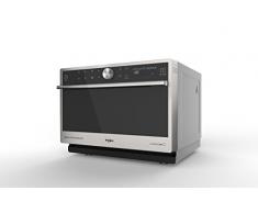 Whirlpool Microonde MWP 3391 SX Supreme Chef termoventilato combinato,33 litri, colore inox, con griglia alta, gliglia bassa, piatto Crisp + maniglia