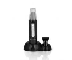 Orbegozo NO 3400 - Rasoio per naso e orecchie e barba, 2 testine intercambiabili, impermeabile