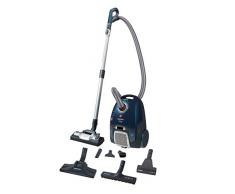 Hoover Telios TX 60 Pet Aspirapolvere a Traino con Sacco, 450 W, 3.5 Litri, 62 Decibel, Deep Shiny Blu
